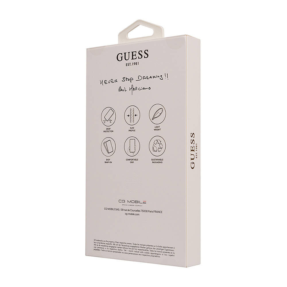 iPhone 16 Pro Kılıf Guess Orijinal Lisanslı M-safe Şarj Özellikli Small 4G Classic Kılıf