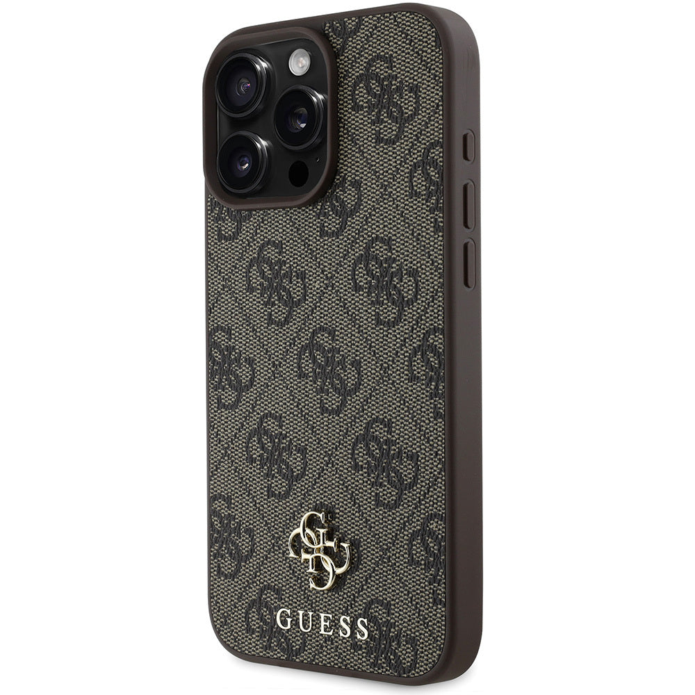 iPhone 16 Pro Kılıf Guess Orijinal Lisanslı M-safe Şarj Özellikli Small 4G Classic Kılıf