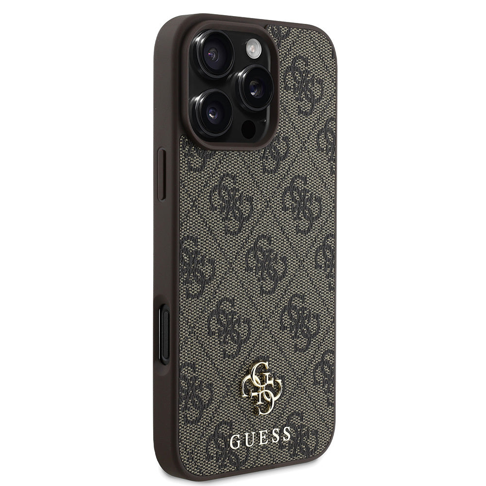 iPhone 16 Pro Kılıf Guess Orijinal Lisanslı M-safe Şarj Özellikli Small 4G Classic Kılıf
