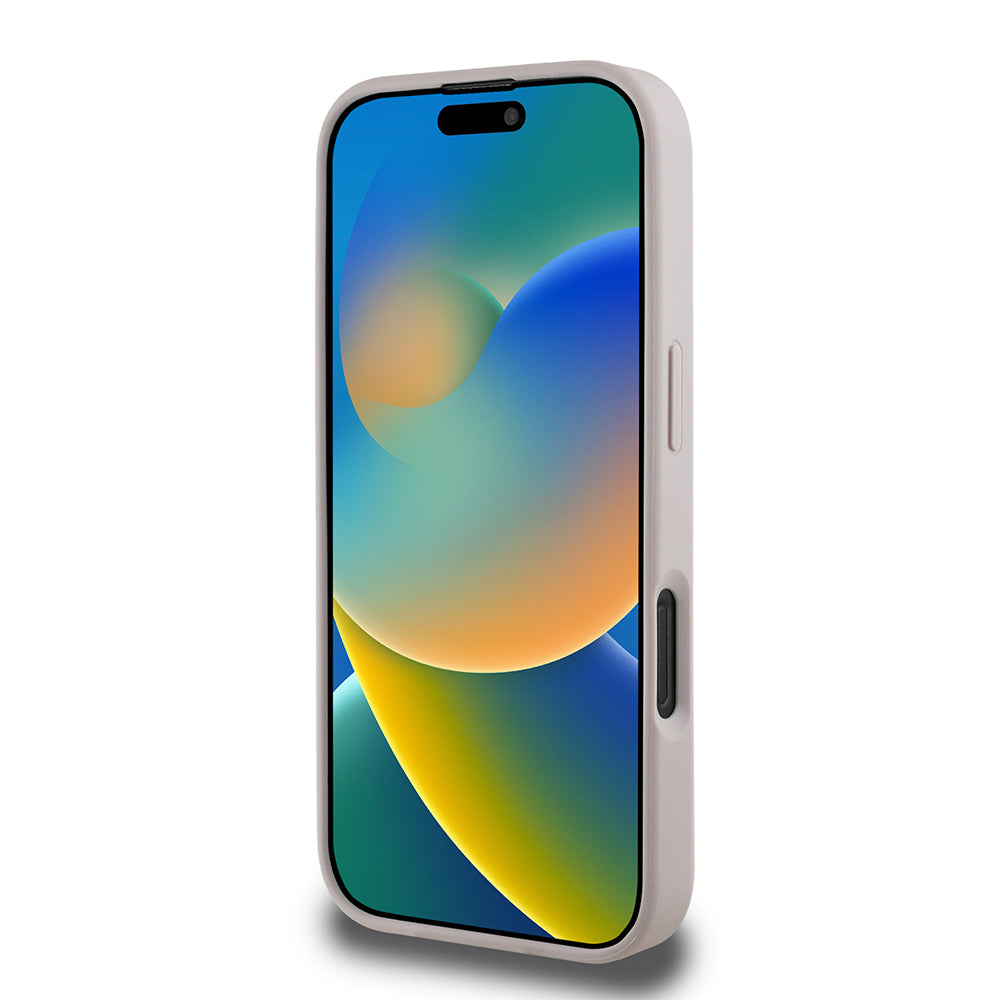 iPhone 16 Pro Kılıf Guess Orijinal Lisanslı M-safe Şarj Özellikli Yazı Logolu Circle Classic Kılıf