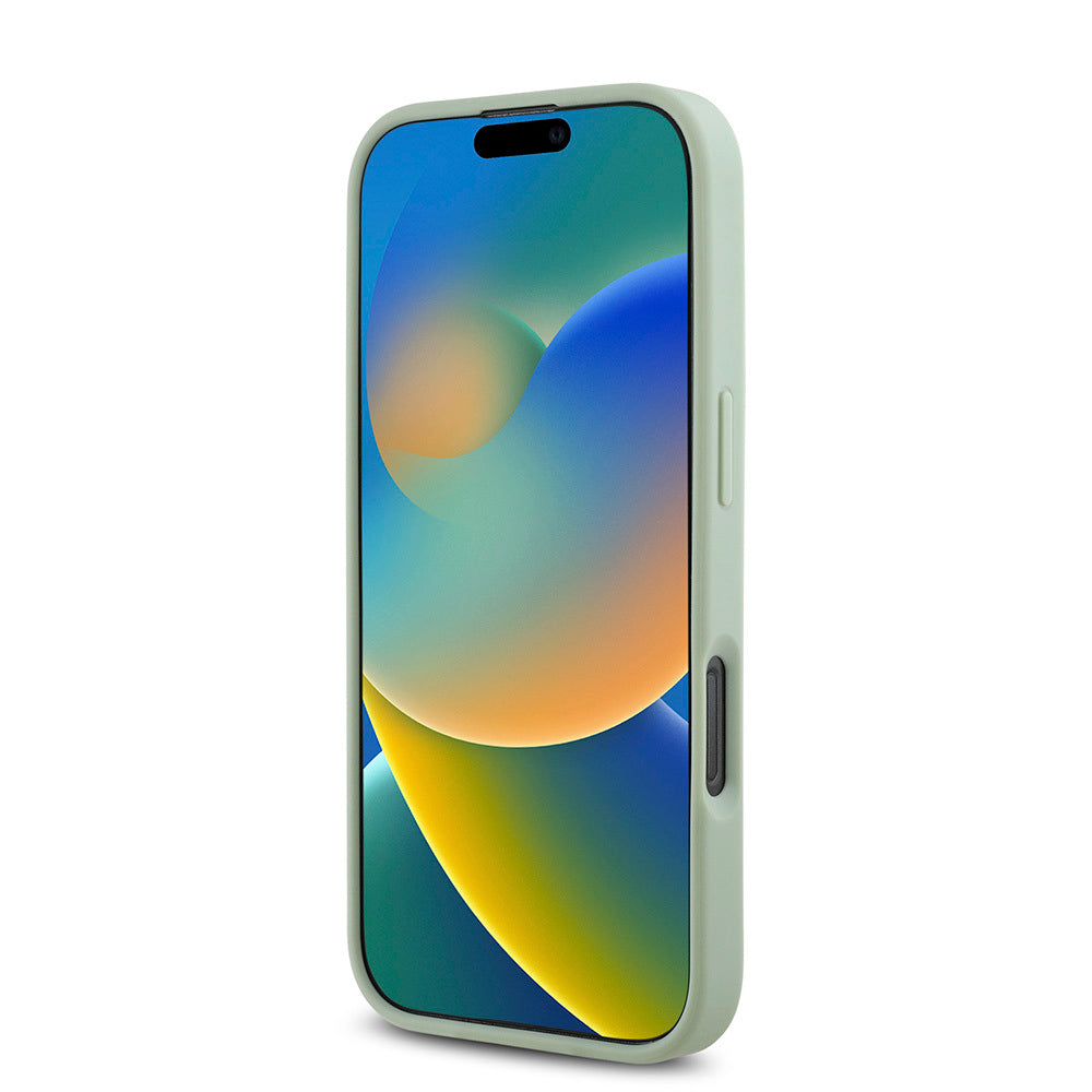 iPhone 16 Pro Kılıf Guess Orijinal Lisanslı M-safe Şarj Özellikli Yazı Logolu Grained Kılıf