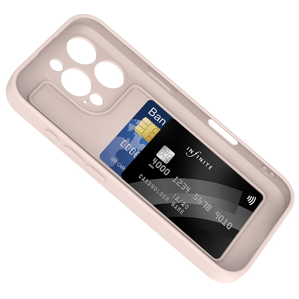 iPhone 16 Pro Kılıf Kamera Korumalı Kartlık Hazneli Zore Vitra Kılıf