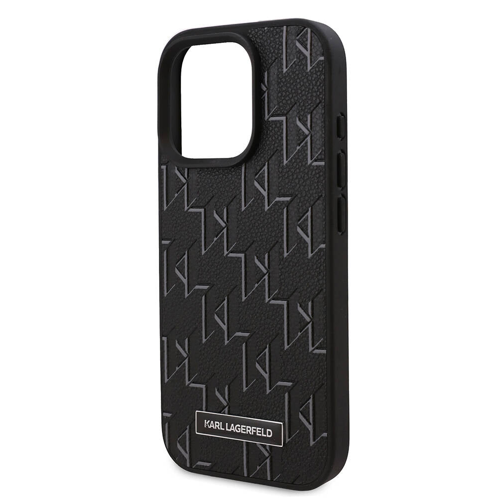 iPhone 16 Pro Kılıf Karl Lagerfeld orijinal Lisanslı M-safe Şarj Özellikli KL Yazılı Hot Stamp Kılıf