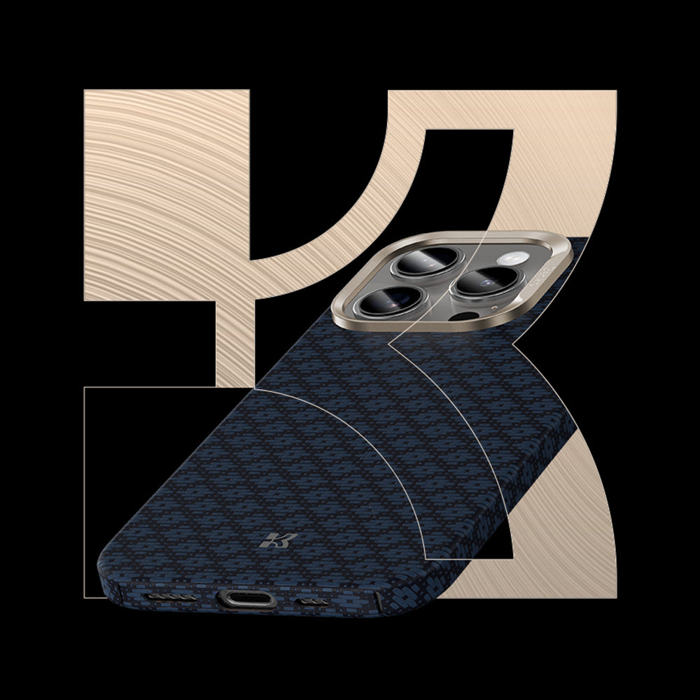 iPhone 16 Pro Kılıf M-Safe Şarj Özellikli Benks ArmorAir ArmorGrid Serisi Kevlar Kılıf