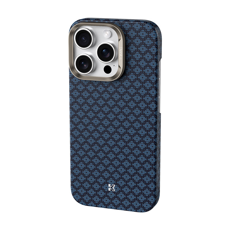 iPhone 16 Pro Kılıf M-Safe Şarj Özellikli Benks ArmorAir ArmorGrid Serisi Kevlar Karbon Kılıf