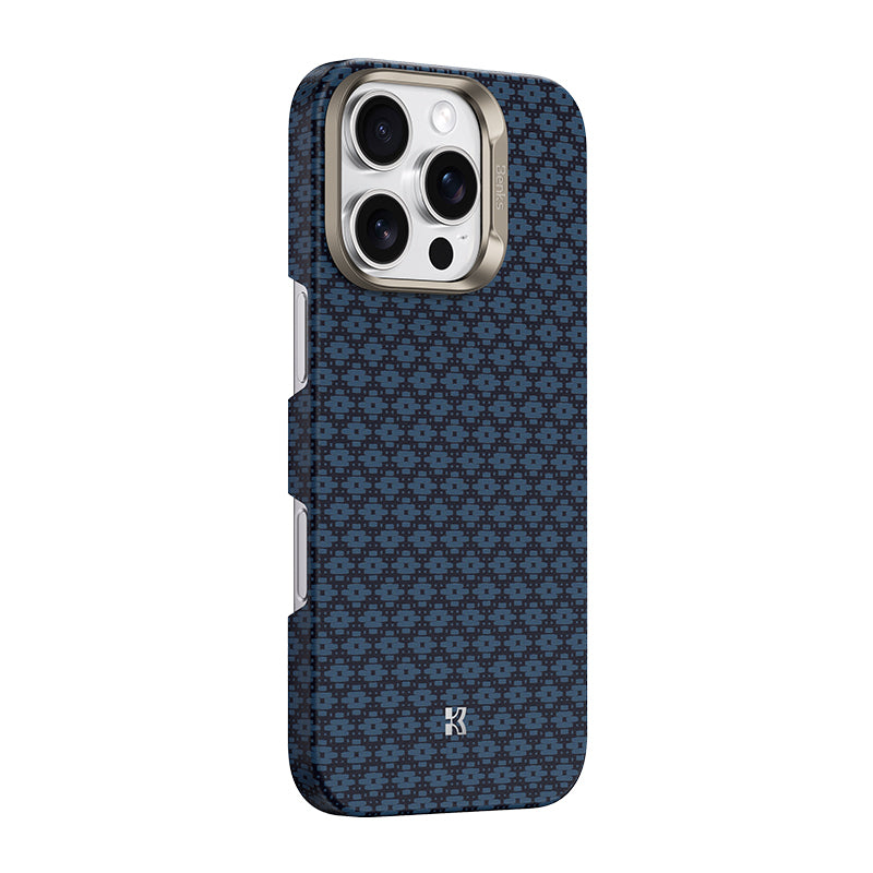 iPhone 16 Pro Kılıf M-Safe Şarj Özellikli Benks ArmorAir ArmorGrid Serisi Kevlar Karbon Kılıf
