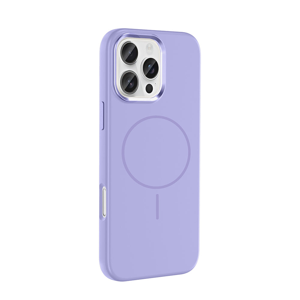 iPhone 16 Pro Kılıf M-Safe Şarj Özellikli Metal Kamera Çerçeveli Zore Edi Silikon Kılıf
