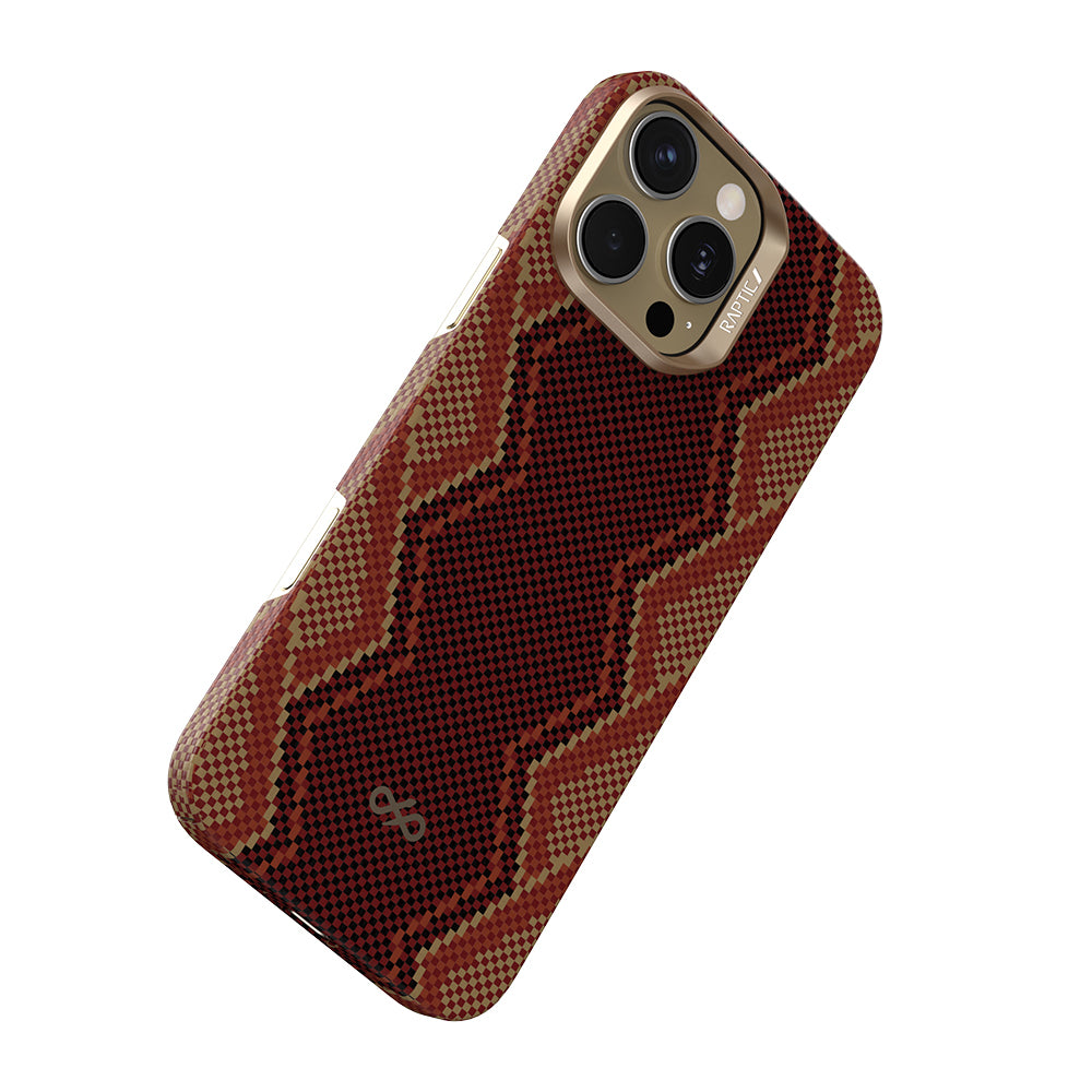 iPhone 16 Pro Kılıf M-safe Şarj Özellikli Raptic Aramid Skin Bionic Serisi Karbon Kılıf