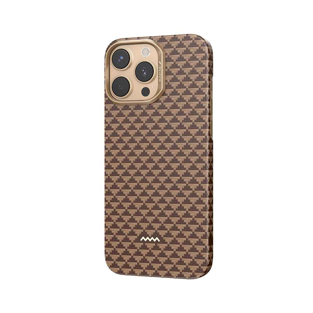 iPhone 16 Pro Kılıf M-safe Şarj Özellikli Raptic Aramid Skin Origin Serisi Karbon Kılıf