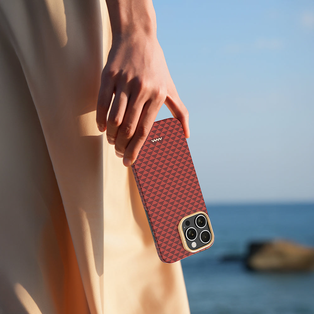 iPhone 16 Pro Kılıf M-safe Şarj Özellikli Raptic Aramid Skin Origin Serisi Karbon Kılıf