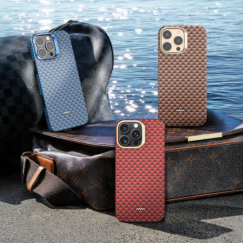 iPhone 16 Pro Kılıf M-safe Şarj Özellikli Raptic Aramid Skin Origin Serisi Karbon Kılıf