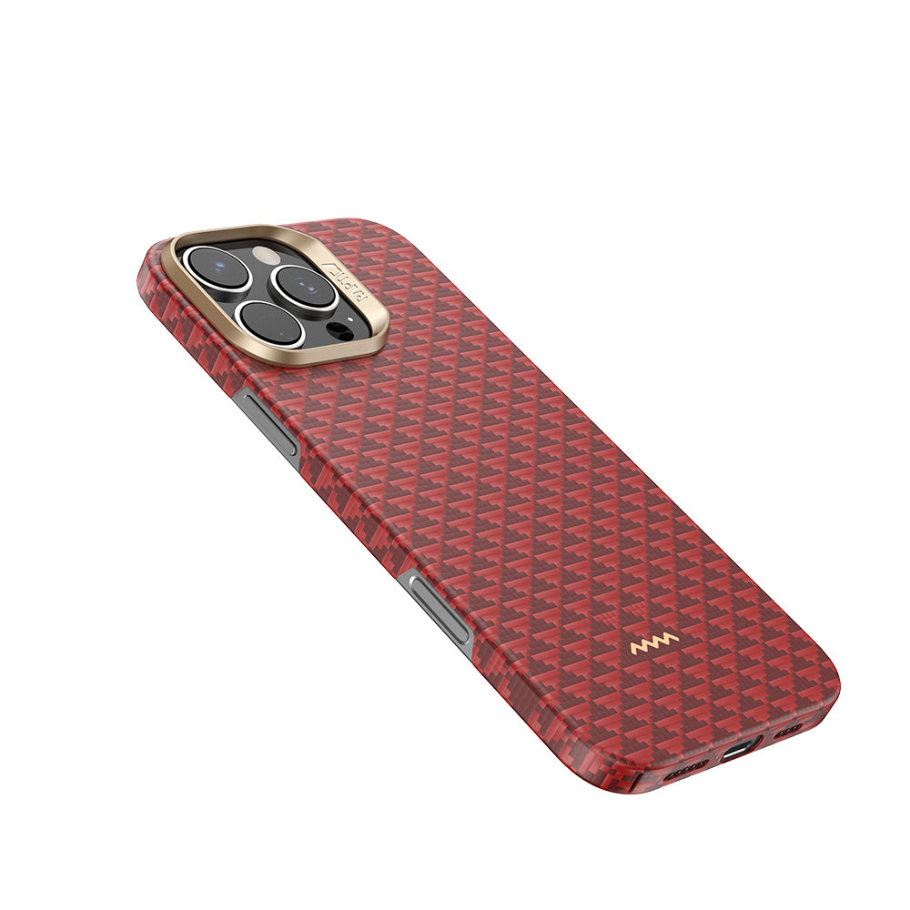 iPhone 16 Pro Kılıf M-safe Şarj Özellikli Raptic Aramid Skin Origin Serisi Karbon Kılıf