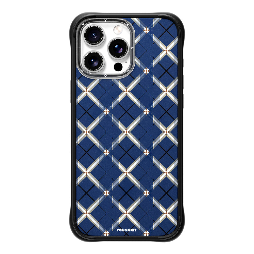 iPhone 16 Pro Kılıf M-safe Şarj Özellikli Youngkit Argyle Serisi Kılıf
