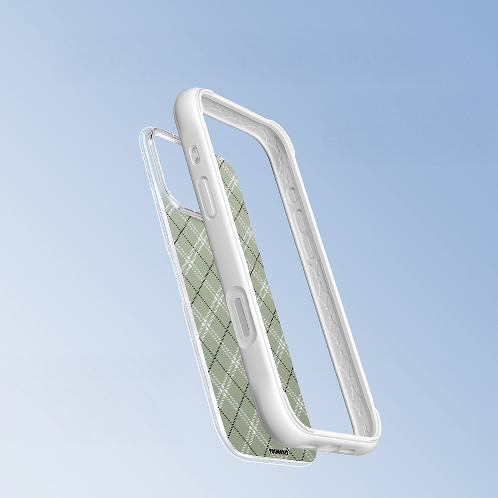 iPhone 16 Pro Kılıf M-safe Şarj Özellikli Youngkit Argyle Serisi Kılıf