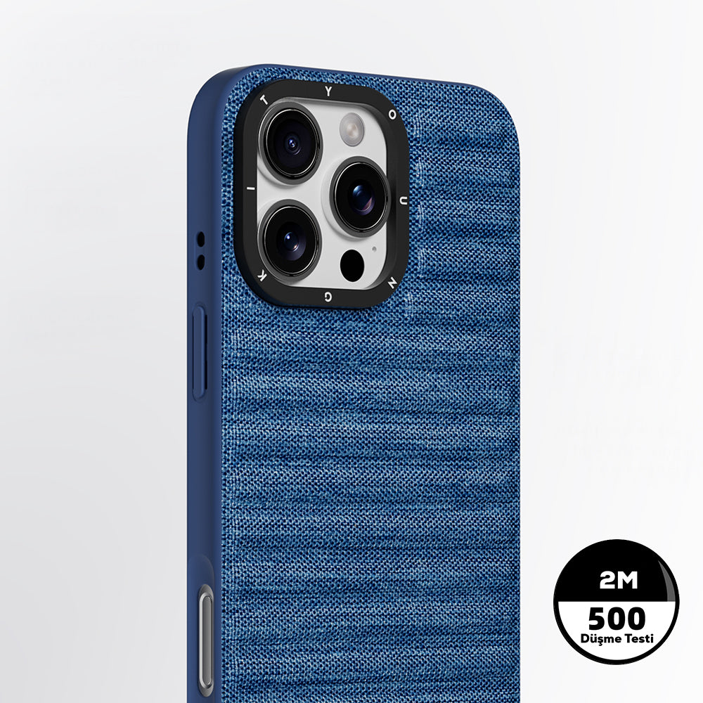 iPhone 16 Pro Kılıf M-safe Şarj Özellikli Youngkit Canvas Serisi Kılıf