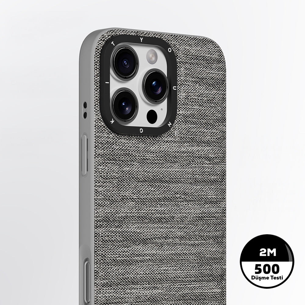 iPhone 16 Pro Kılıf M-safe Şarj Özellikli Youngkit Canvas Serisi Kılıf