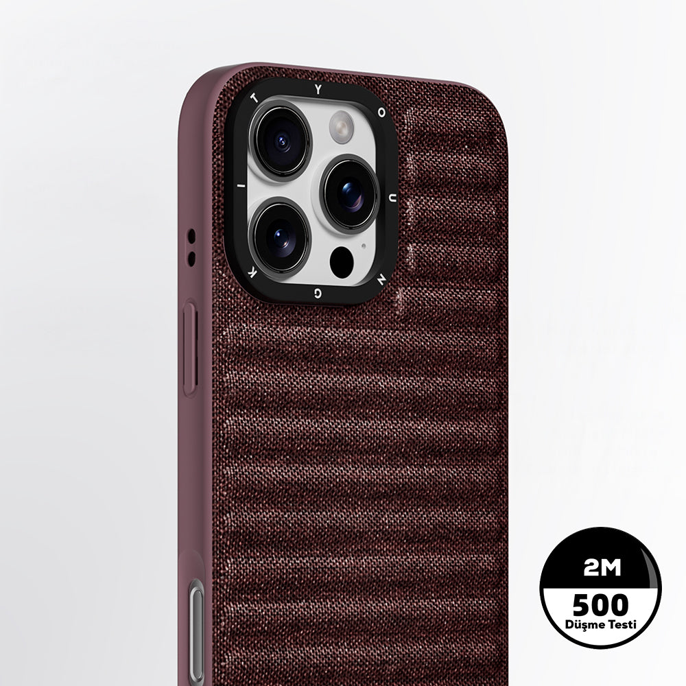 iPhone 16 Pro Kılıf M-safe Şarj Özellikli Youngkit Canvas Serisi Kılıf