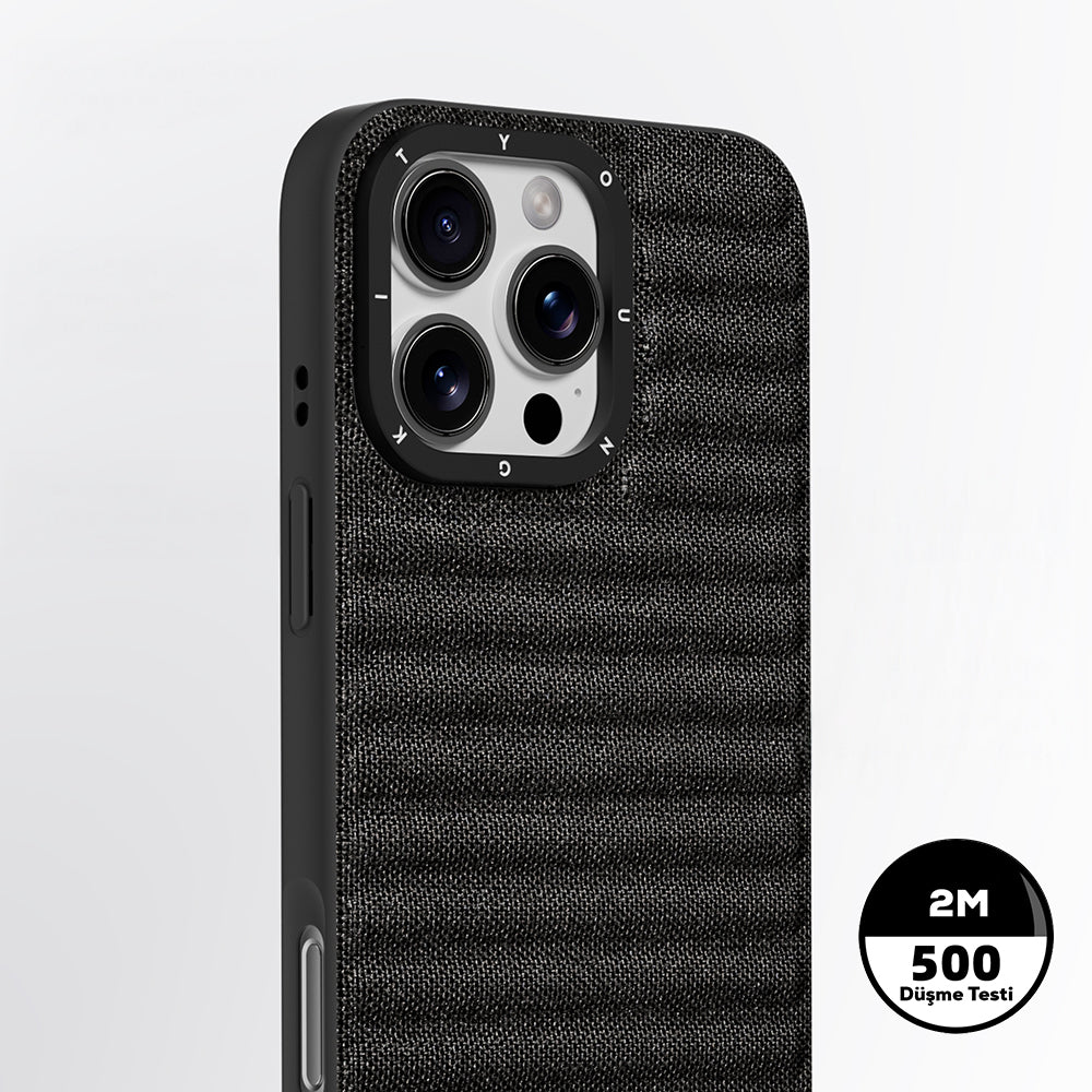 iPhone 16 Pro Kılıf M-safe Şarj Özellikli Youngkit Canvas Serisi Kılıf