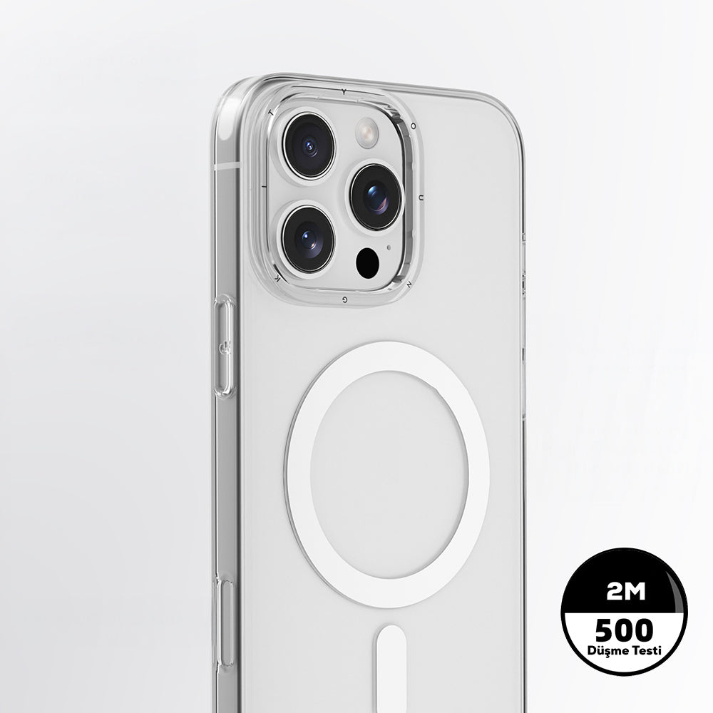 iPhone 16 Pro Kılıf M-safe Şarj Özellikli Youngkit Ice Serisi Kılıf