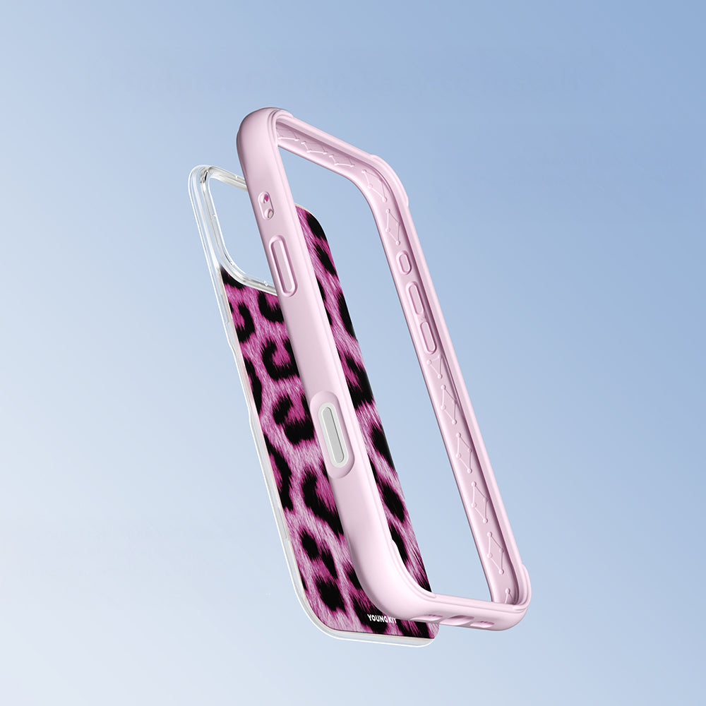 iPhone 16 Pro Kılıf M-safe Şarj Özellikli Youngkit Leopard Serisi Kılıf