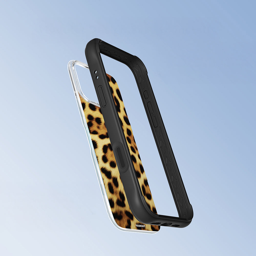 iPhone 16 Pro Kılıf M-safe Şarj Özellikli Youngkit Leopard Serisi Kılıf