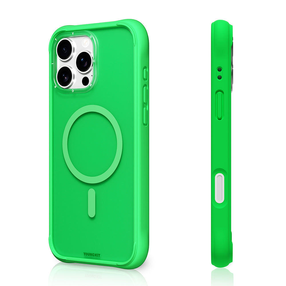 iPhone 16 Pro Kılıf M-safe Şarj Özellikli Youngkit Macaroon Serisi Kılıf