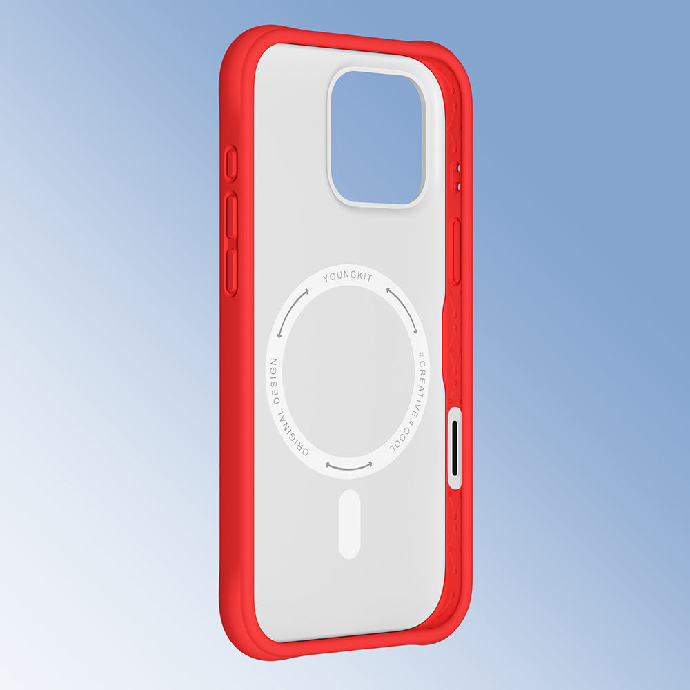 iPhone 16 Pro Kılıf M-safe Şarj Özellikli Youngkit Macaroon Serisi Kılıf