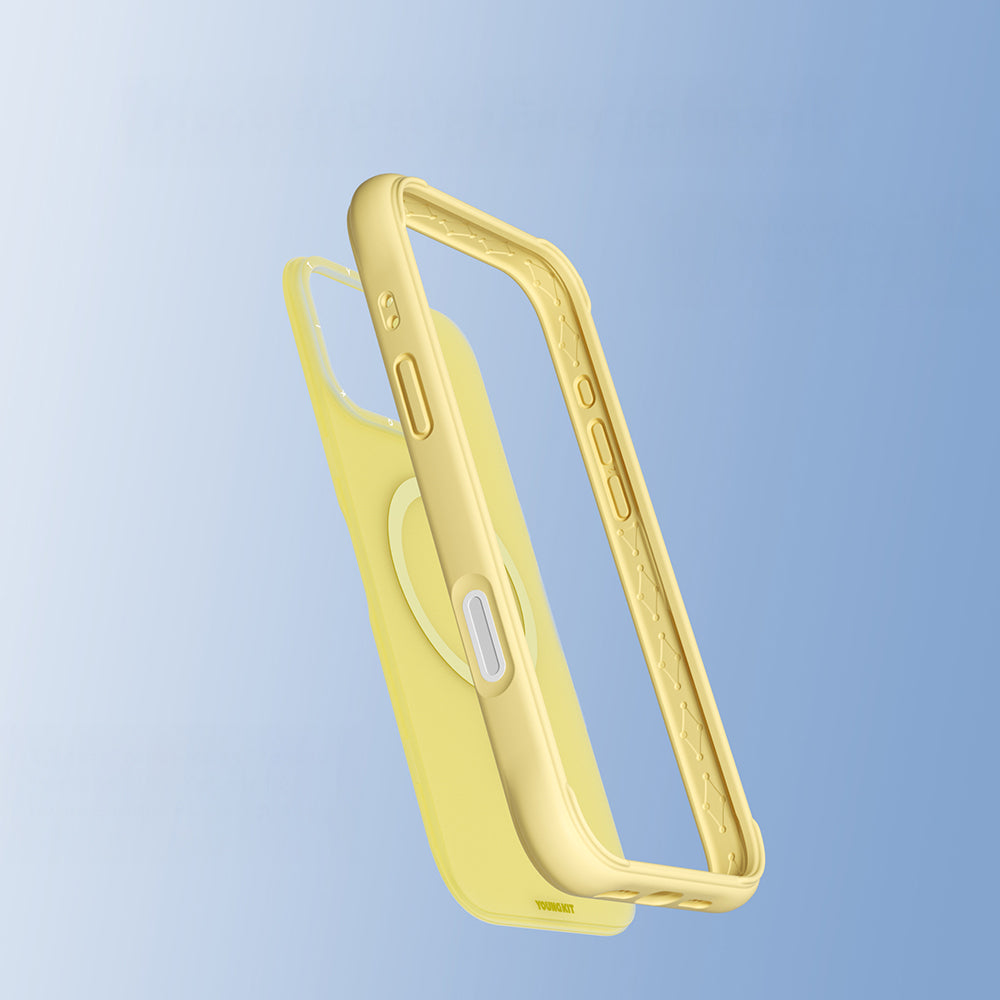 iPhone 16 Pro Kılıf M-safe Şarj Özellikli Youngkit Macaroon Serisi Kılıf