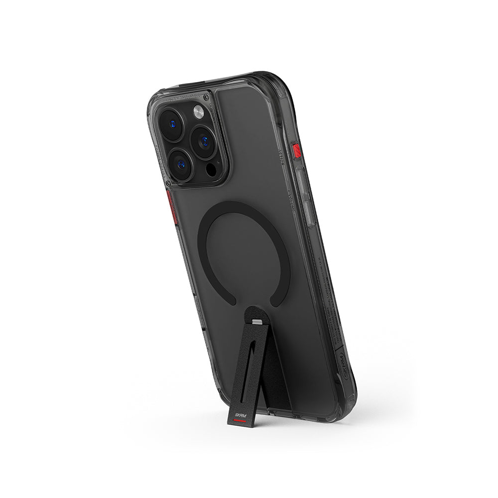 iPhone 16 Pro Kılıf M-safe Şarj Özellikli 360 Derece Dönebilen Standlı Skinarma Helix Kılıf