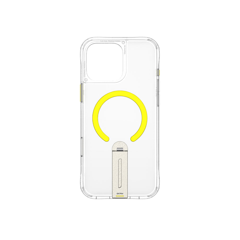 iPhone 16 Pro Kılıf M-safe Şarj Özellikli 360 Derece Dönebilen Standlı Skinarma Helix Kılıf
