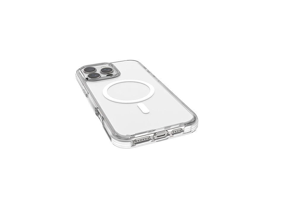 iPhone 16 Pro Kılıf M-safe Şarj Özellikli Airbag Tasarımlı Raptic Clear Serisi Şeffaf Kılıf
