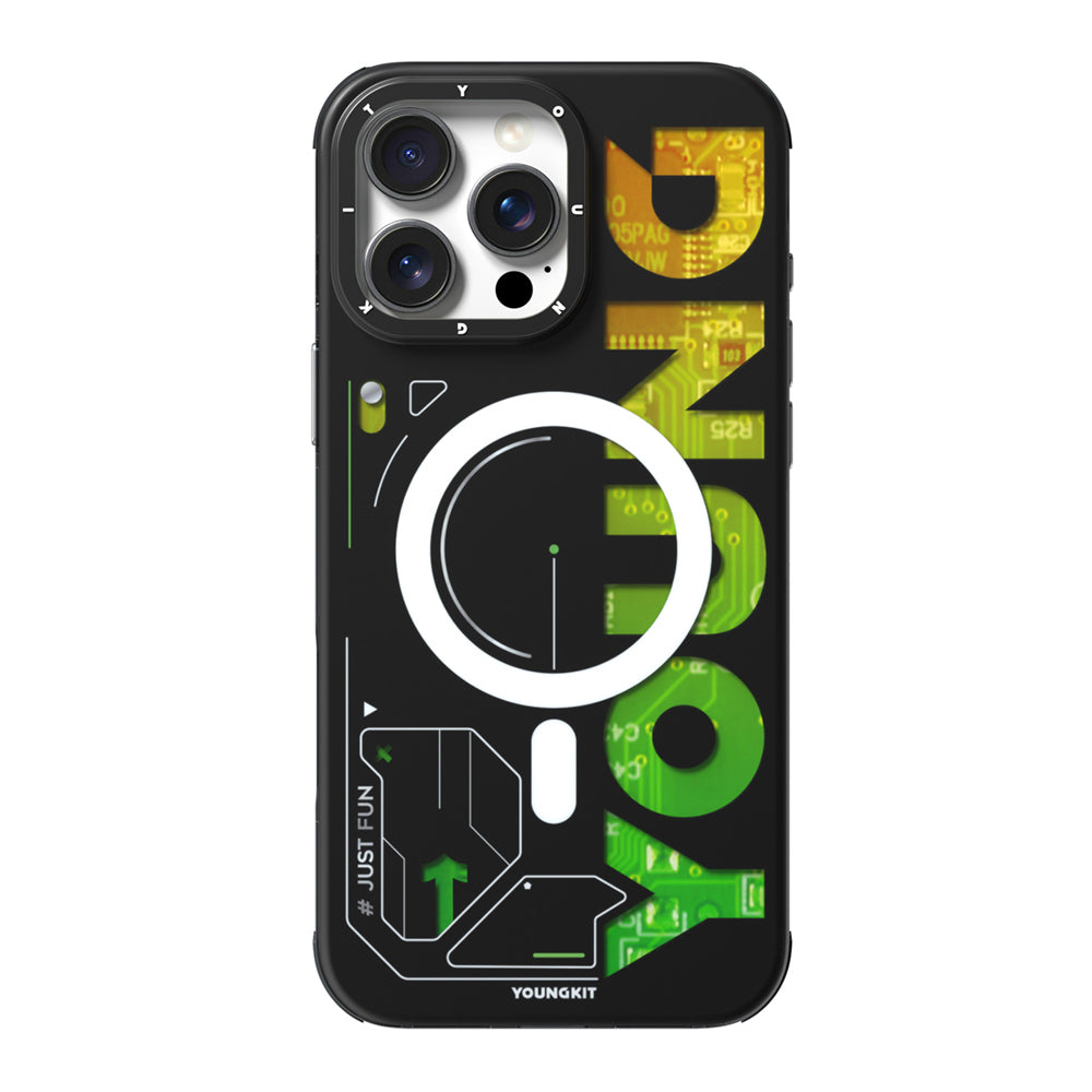 iPhone 16 Pro Kılıf M-safe Şarj Özellikli Airbagli Çift Katmanlı Youngkit Future Serisi Kılıf
