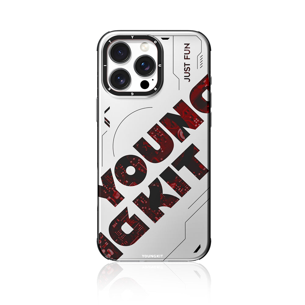 iPhone 16 Pro Kılıf M-safe Şarj Özellikli Airbagli Çift Katmanlı Youngkit Future Serisi Kılıf