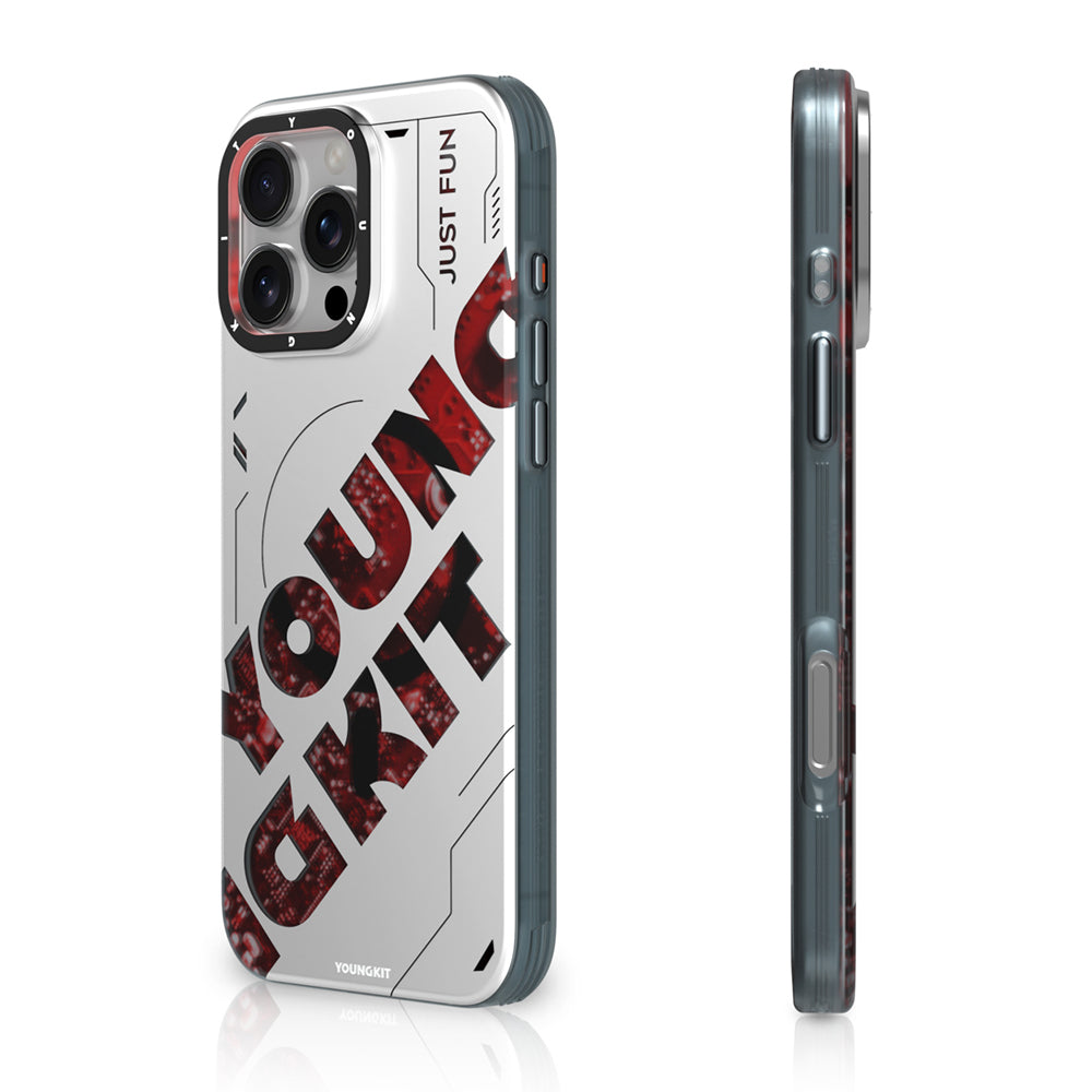 iPhone 16 Pro Kılıf M-safe Şarj Özellikli Airbagli Çift Katmanlı Youngkit Future Serisi Kılıf