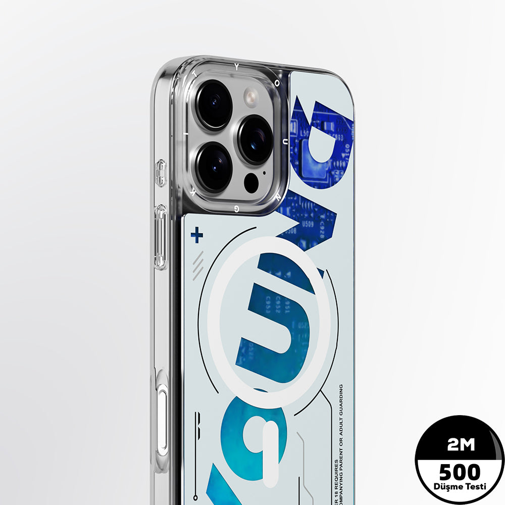 iPhone 16 Pro Kılıf M-safe Şarj Özellikli Airbagli Çift Katmanlı Youngkit Future Streamer Serisi Kılıf