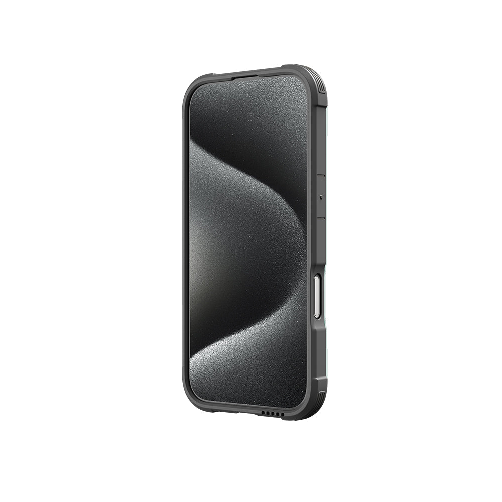 iPhone 16 Pro Kılıf M-safe Şarj Özellikli Airbagli Raptic Shield Serisi Şeffaf Arka Yüzey Kılıf