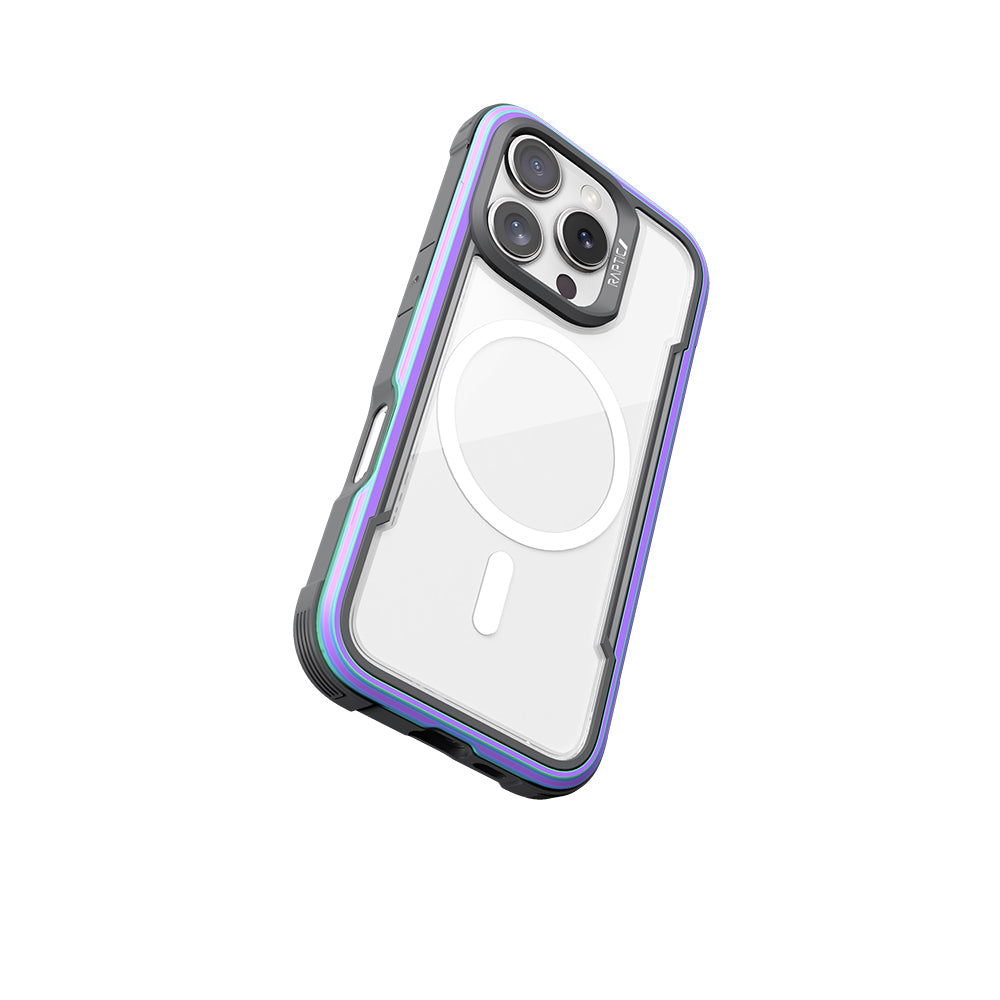 iPhone 16 Pro Kılıf M-safe Şarj Özellikli Airbagli Raptic Shield Serisi Şeffaf Arka Yüzey Kılıf