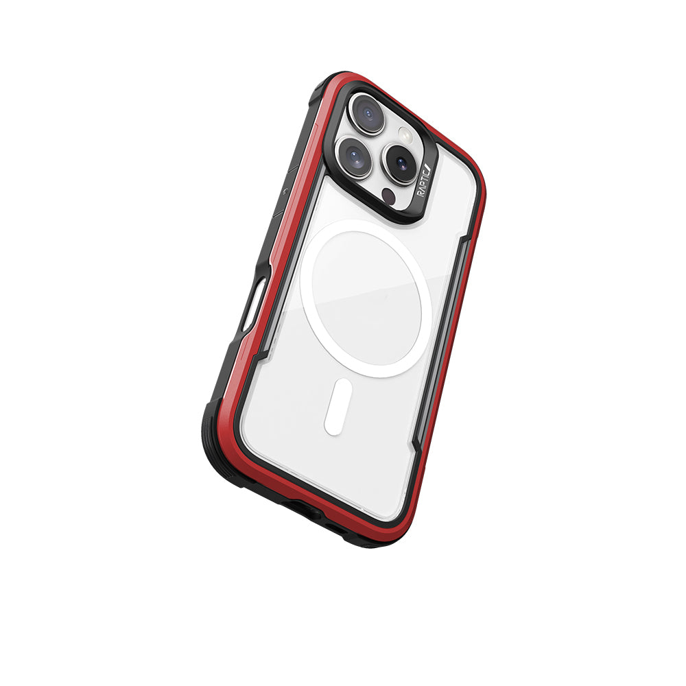 iPhone 16 Pro Kılıf M-safe Şarj Özellikli Airbagli Raptic Shield Serisi Şeffaf Arka Yüzey Kılıf