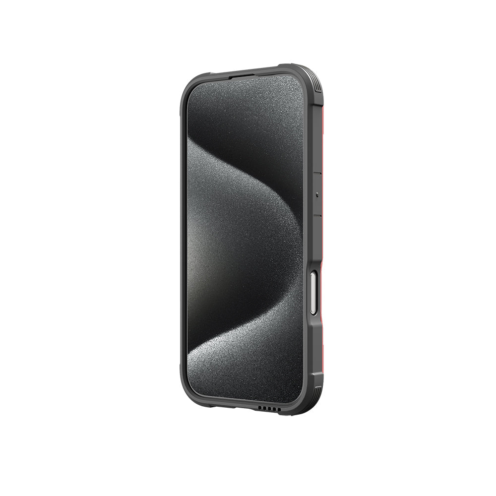 iPhone 16 Pro Kılıf M-safe Şarj Özellikli Airbagli Raptic Shield Serisi Şeffaf Arka Yüzey Kılıf