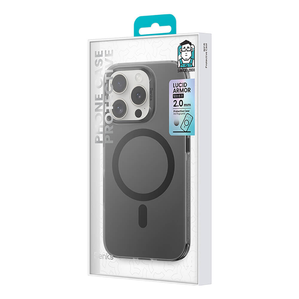 iPhone 16 Pro Kılıf M-safe Şarj Özellikli Benks Lucid Armor Kılıf