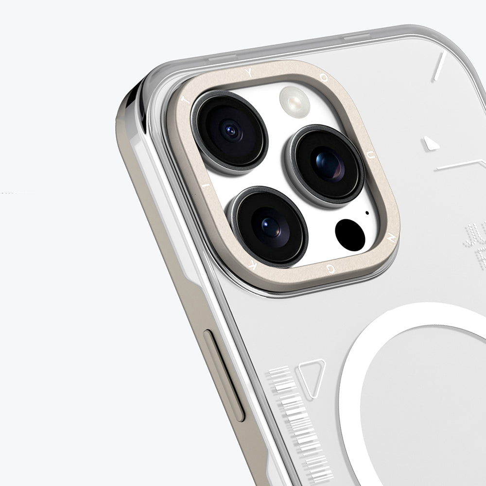 iPhone 16 Pro Kılıf M-safe Şarj Özellikli Çıkarılabilir Arka Yüzeyli Youngkit Mecha Kılıf