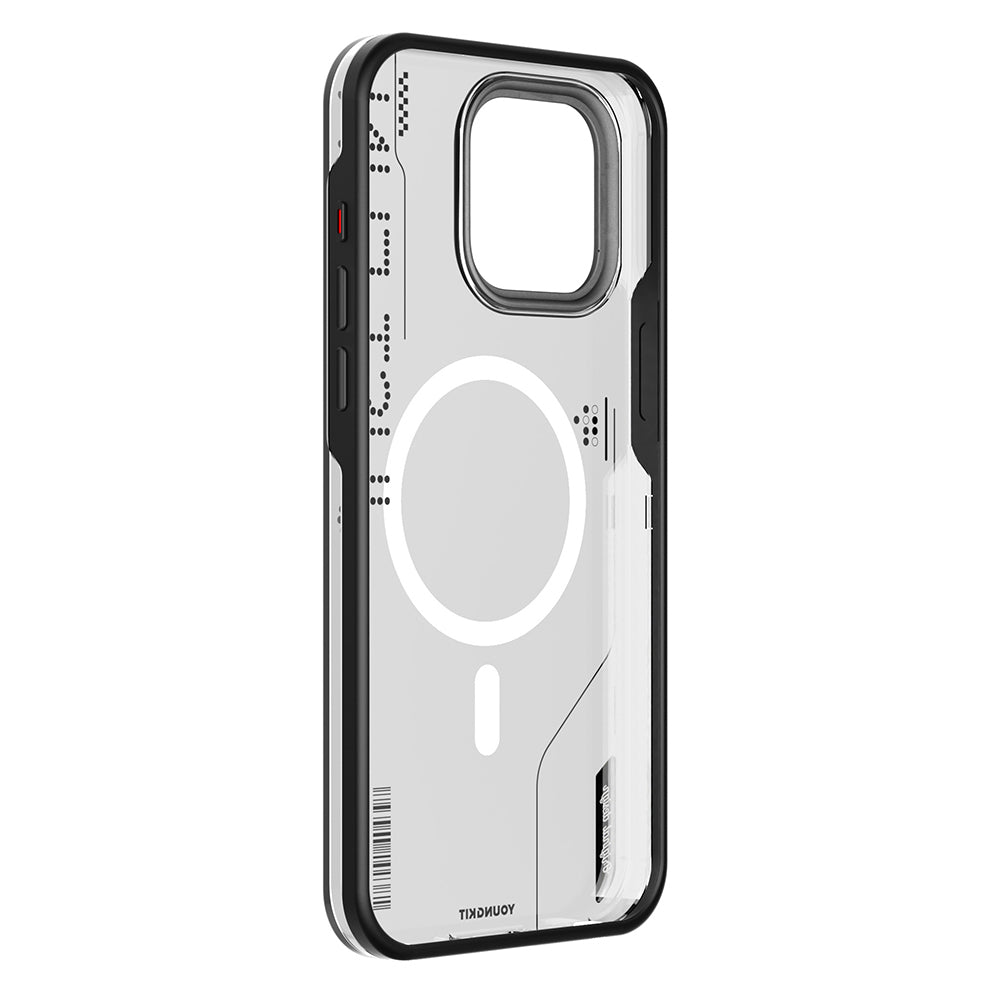 iPhone 16 Pro Kılıf M-safe Şarj Özellikli Çıkarılabilir Arka Yüzeyli Youngkit Mecha Kılıf
