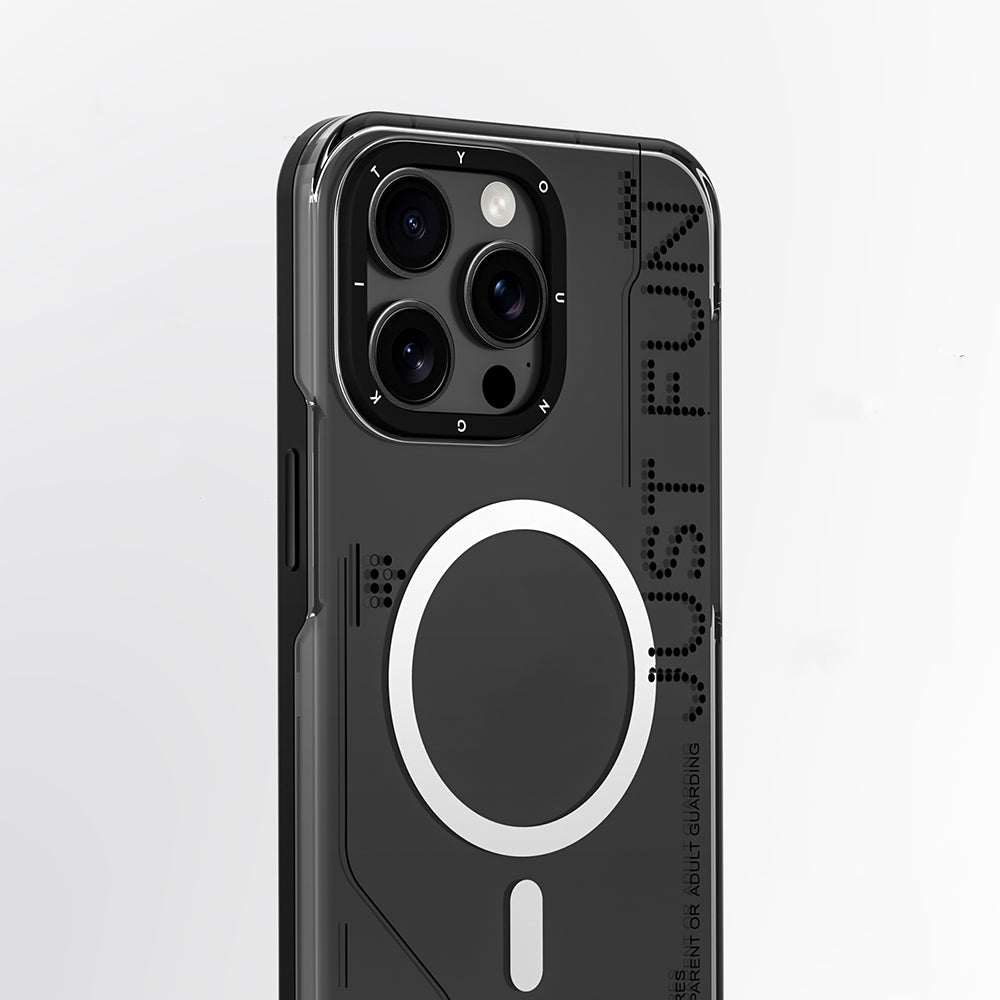 iPhone 16 Pro Kılıf M-safe Şarj Özellikli Çıkarılabilir Arka Yüzeyli Youngkit Mecha Kılıf