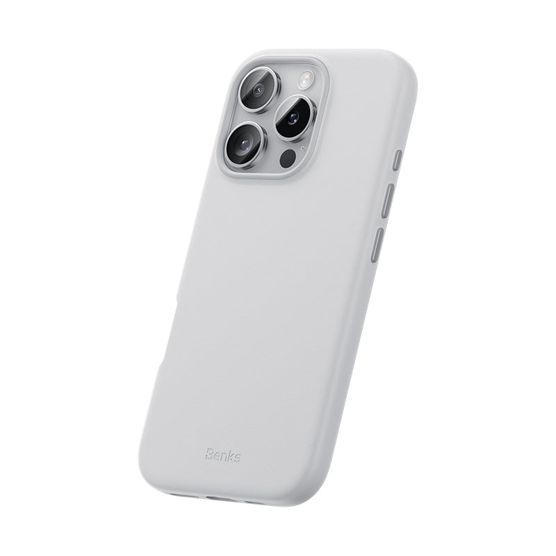 iPhone 16 Pro Kılıf M-safe Şarj Özellikli Çizilmeye Dayanıklı Benks VitaPro Serisi PU Deri Kılıf