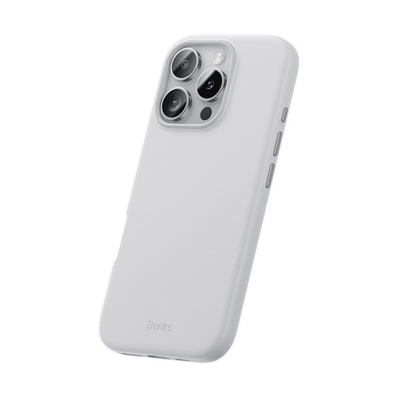 iPhone 16 Pro Kılıf M-safe Şarj Özellikli Çizilmeye Dayanıklı Benks VitaPro Serisi PU Deri Kılıf