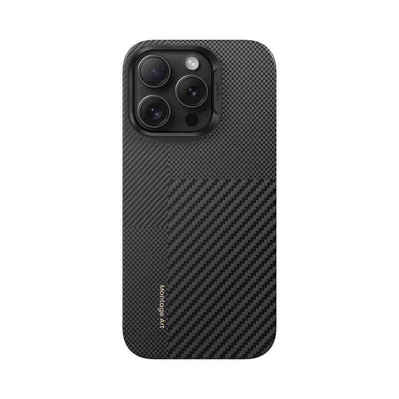 iPhone 16 Pro Kılıf M-safe Şarj Özellikli Karbon Fiber Benks Montage ArmorAir Kevlar Kılıf