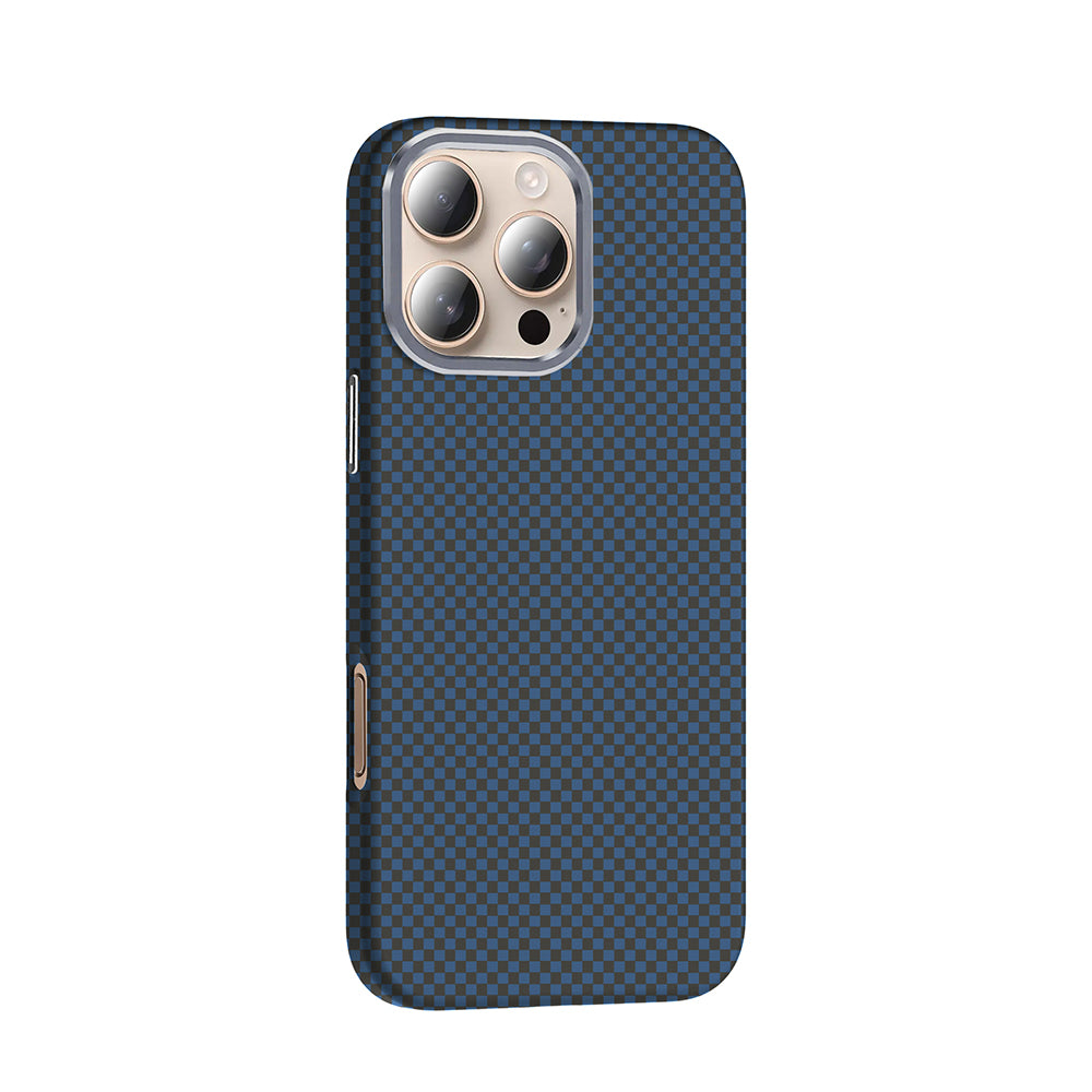iPhone 16 Pro Kılıf M-safe Şarj Özellikli Karbon Fiber Görünümlü Zore Gros Kılıf