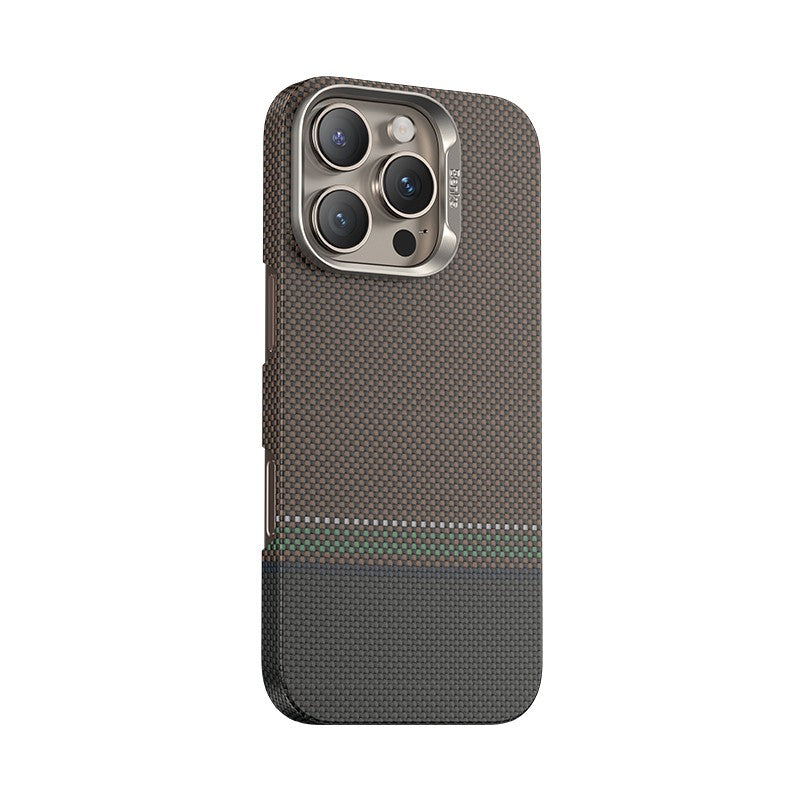iPhone 16 Pro Kılıf M-safe Şarj Özellikli Karbon Fiber Tasarımlı Benks Prestige ArmorAir Kevlar Kılıf