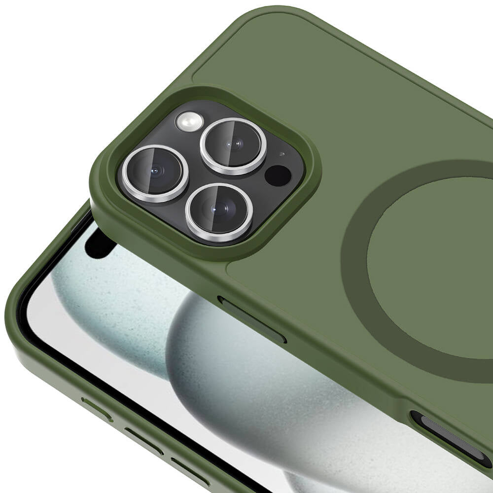 iPhone 16 Pro Kılıf M-safe Şarj Özellikli Mat Arka Yüzey Zore Sio Kılıf