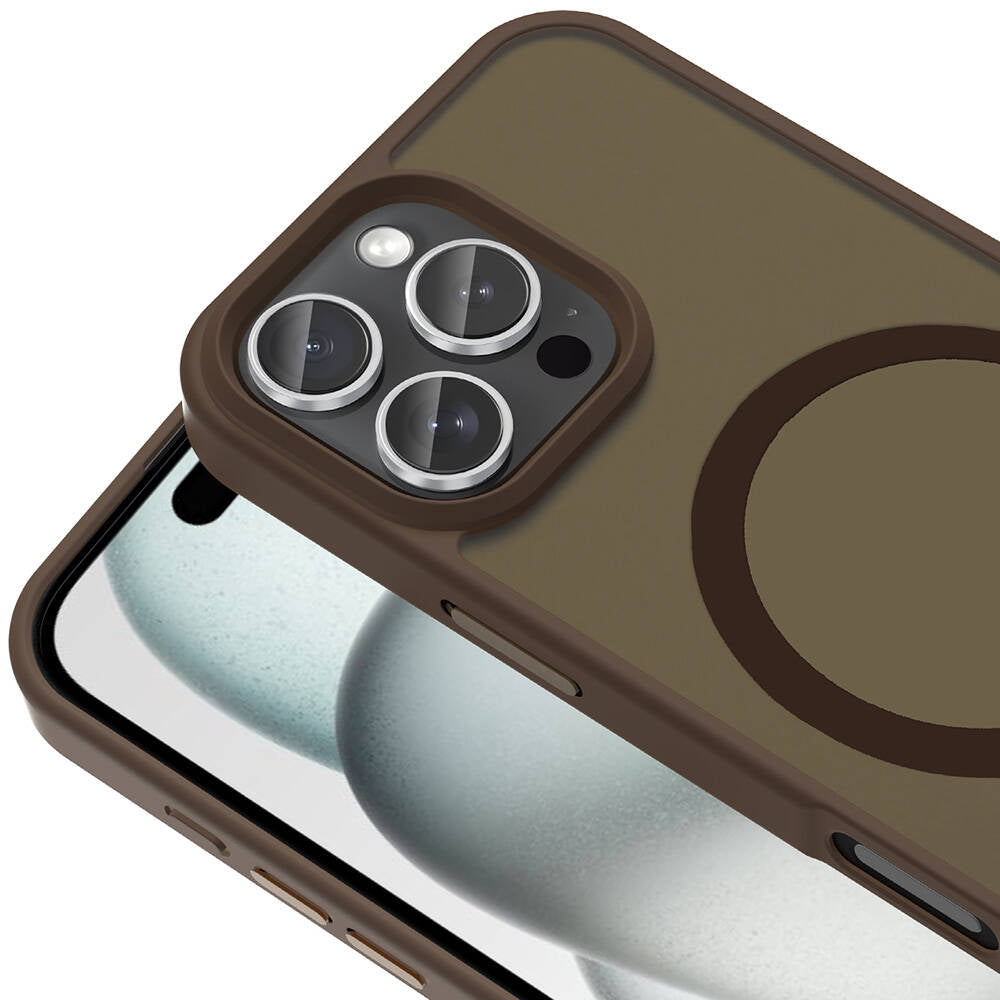 iPhone 16 Pro Kılıf M-safe Şarj Özellikli Mat Arka Yüzey Zore Sio Kılıf